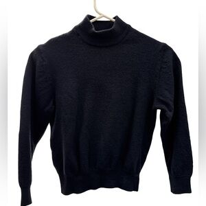 Simons Classic Black Turtleneck Sweater